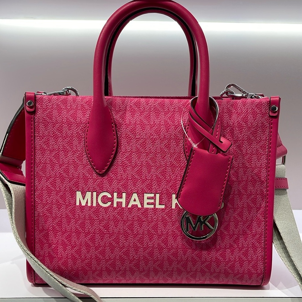 Michael Kors Mirella Small Signature Logo Crossbody Bag
Dragonfruit 
NWT - Picture 8 of 16